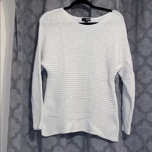 White Sweater with Gold Flakes